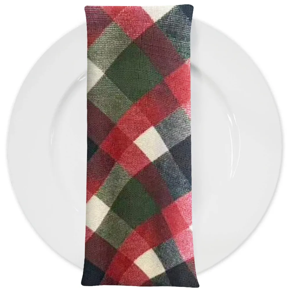 Camden Plaid (Slub Print) Table Napkin
