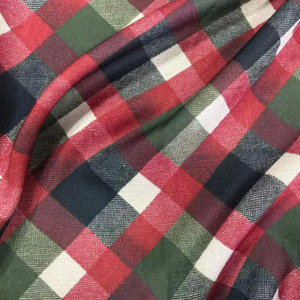 Camden Plaid (Slub Print) Table Napkin