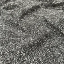 Capri Slub Linen Table Linen in Charcoal