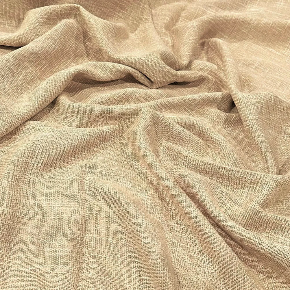 Capri Slub Linen Table Linen in Wheat