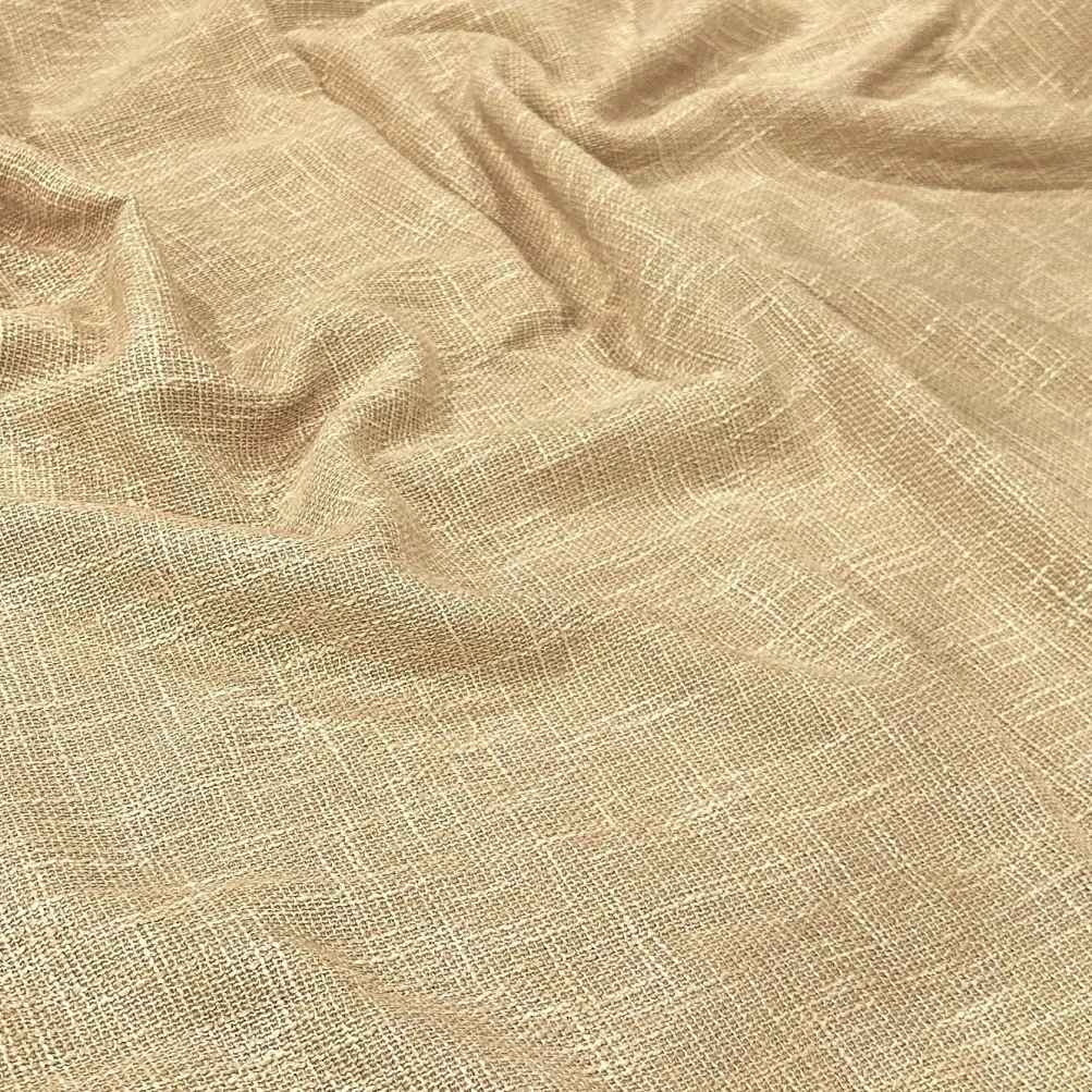 Capri Slub Linen Table Linen in Wheat