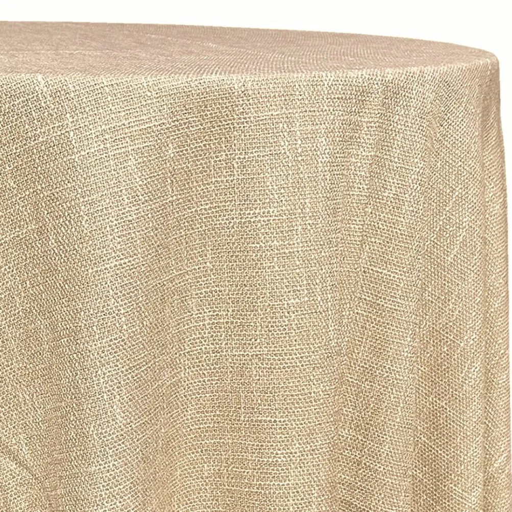 Capri Slub Linen Table Linen in Wheat