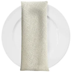 Capri Slub Linen Table Napkin in Off White