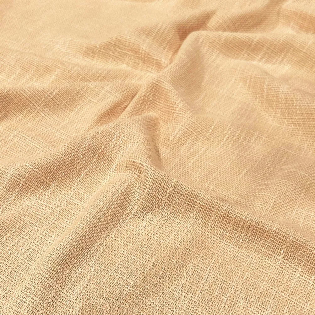 Capri Slub Linen Table Runner in Champagne