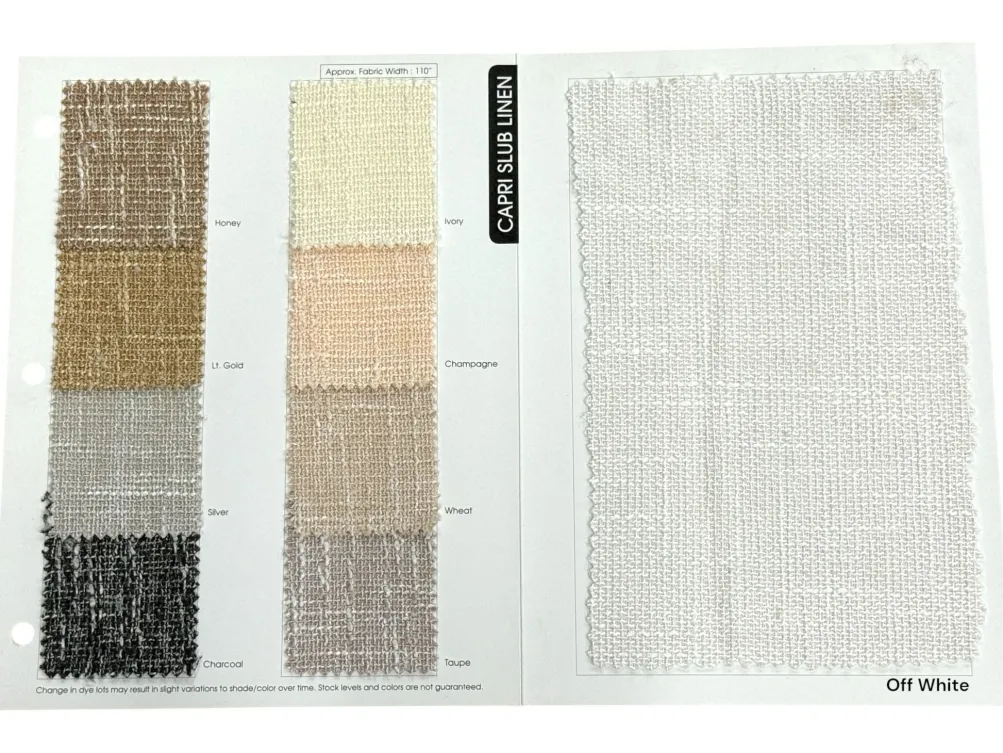 Capri Slub Linen Table Runner in Lt Gold