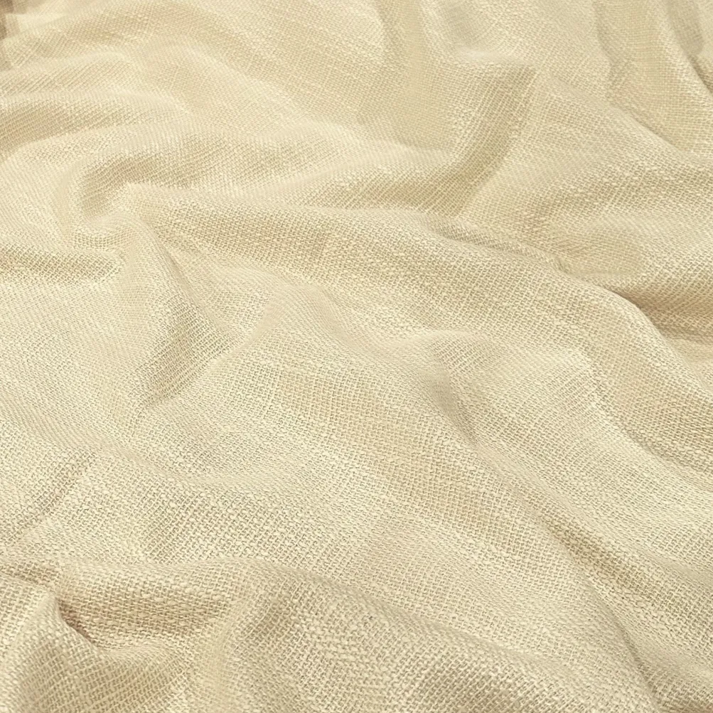 Capri Slub Linen Table Runner in Ivory