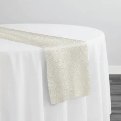 Capri Slub Linen Table Runner in Off White