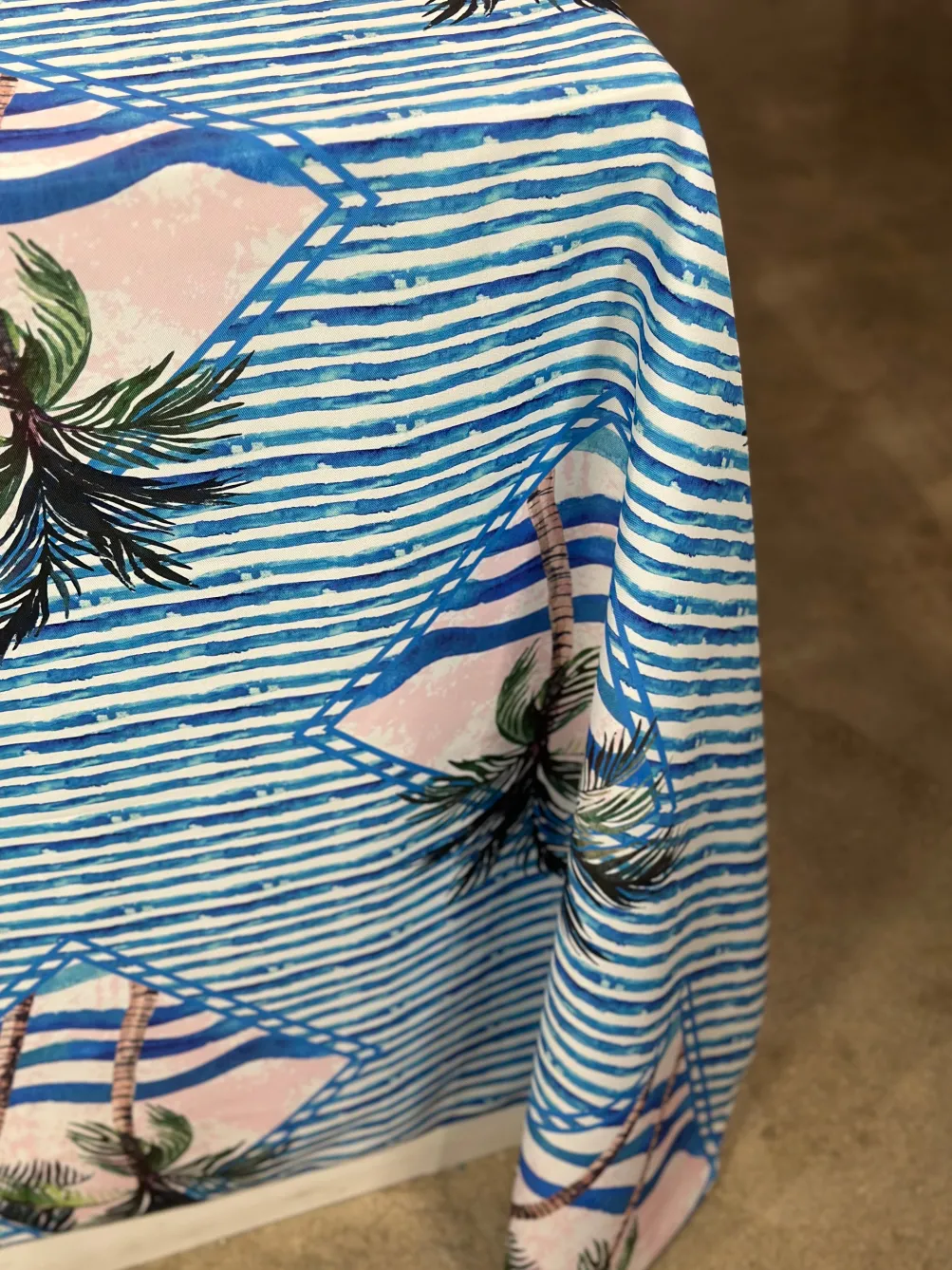 Caribbean Blues (Poly Print) Table Linen
