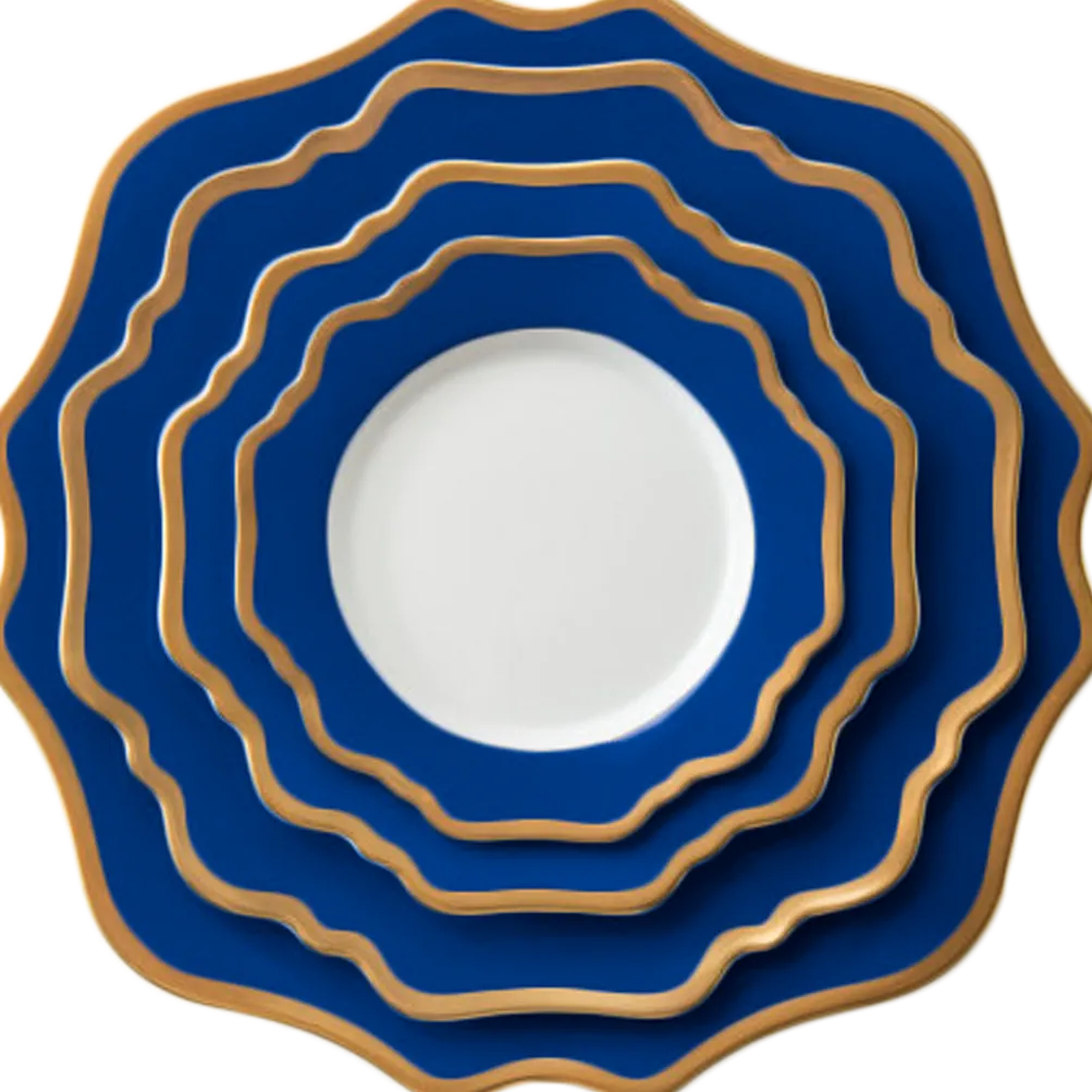 Casablanca Porcelain Collection in Royal/Gold