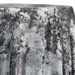 Cascade Jacquard Table Linen in Black and Silver