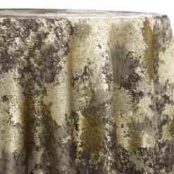 Cascade Jacquard Table Linen in Brown and Gold