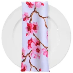Cherry Blossom (Poly Print) Table Napkin