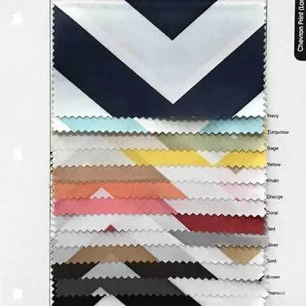 Chevron Print (Lamour) Table Linen in Orange and White