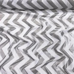 Chevron Sequins Table Linen in Silver