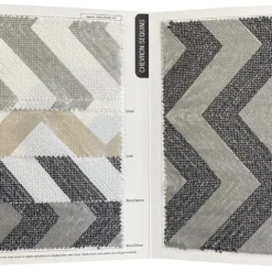 Chevron Sequins Table Linen in Silver