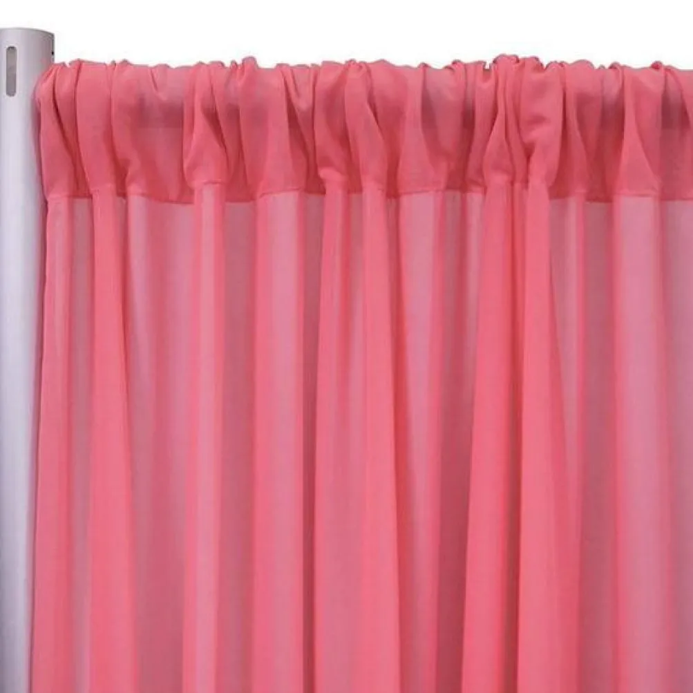 Chiffon Drapery Panels (54" Wide) / 73 Colors