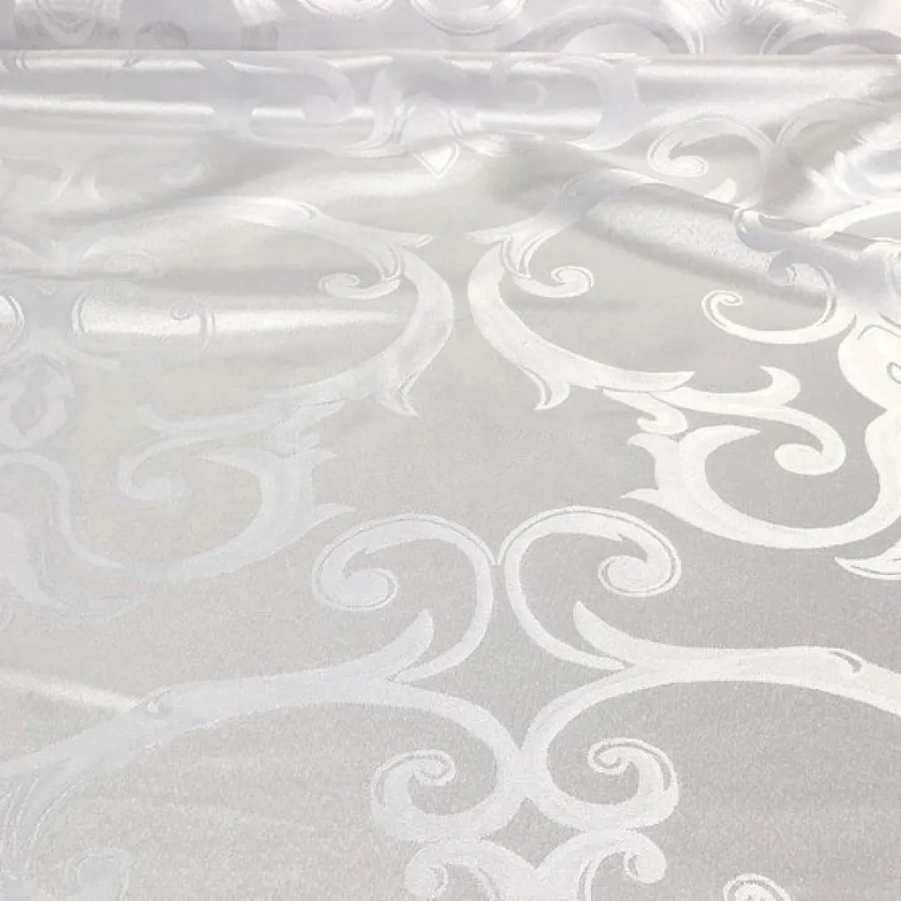 Chopin Jacquard Table Linen in White