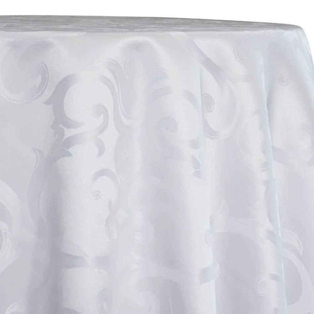 Chopin Jacquard Table Linen in White