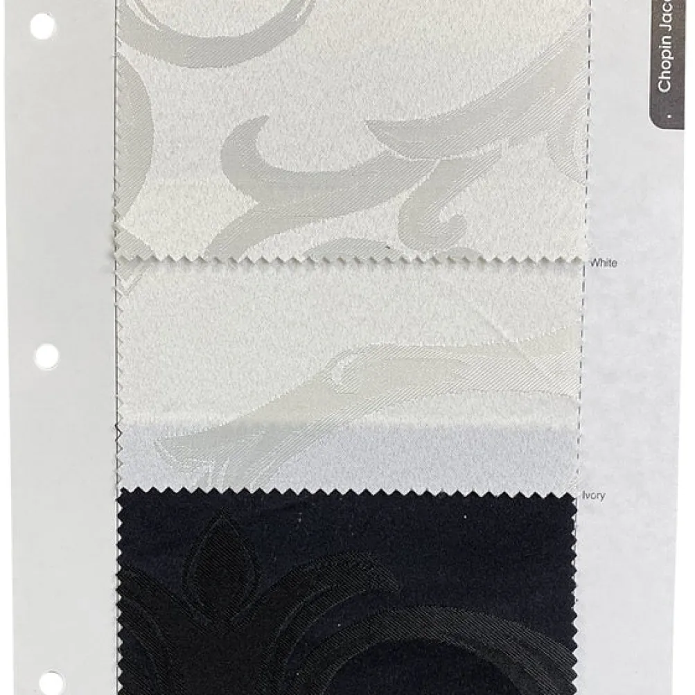 Chopin Jacquard Table Linen in Black