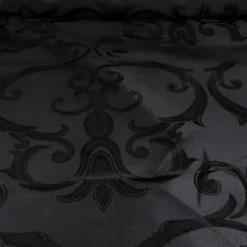Chopin Jacquard Table Linen in Black