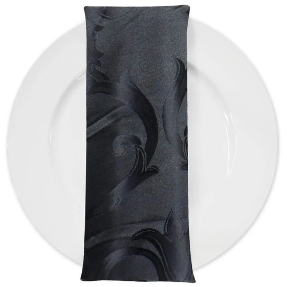 Chopin Jacquard Table Napkin in Black