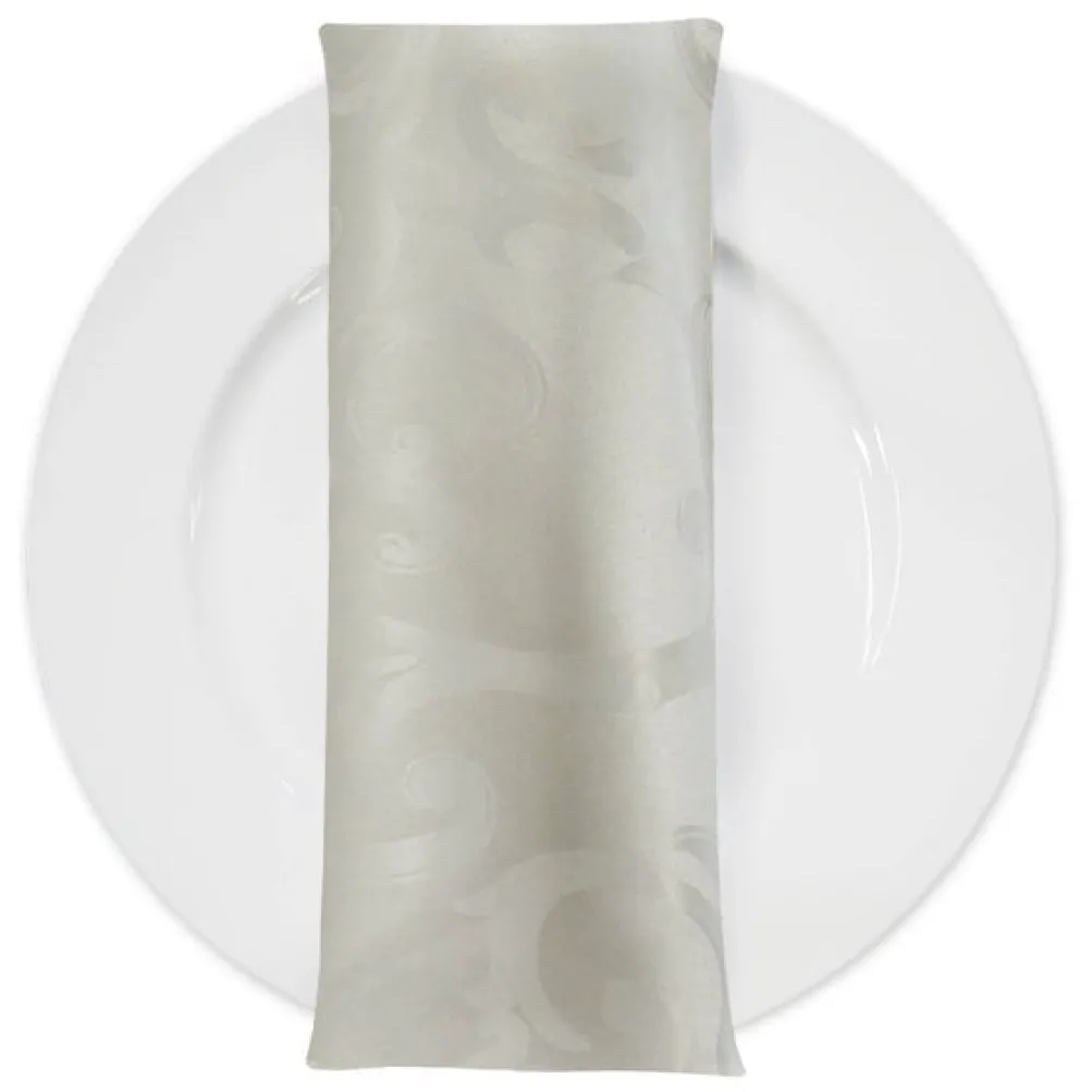 Chopin Jacquard Table Napkin in Ivory