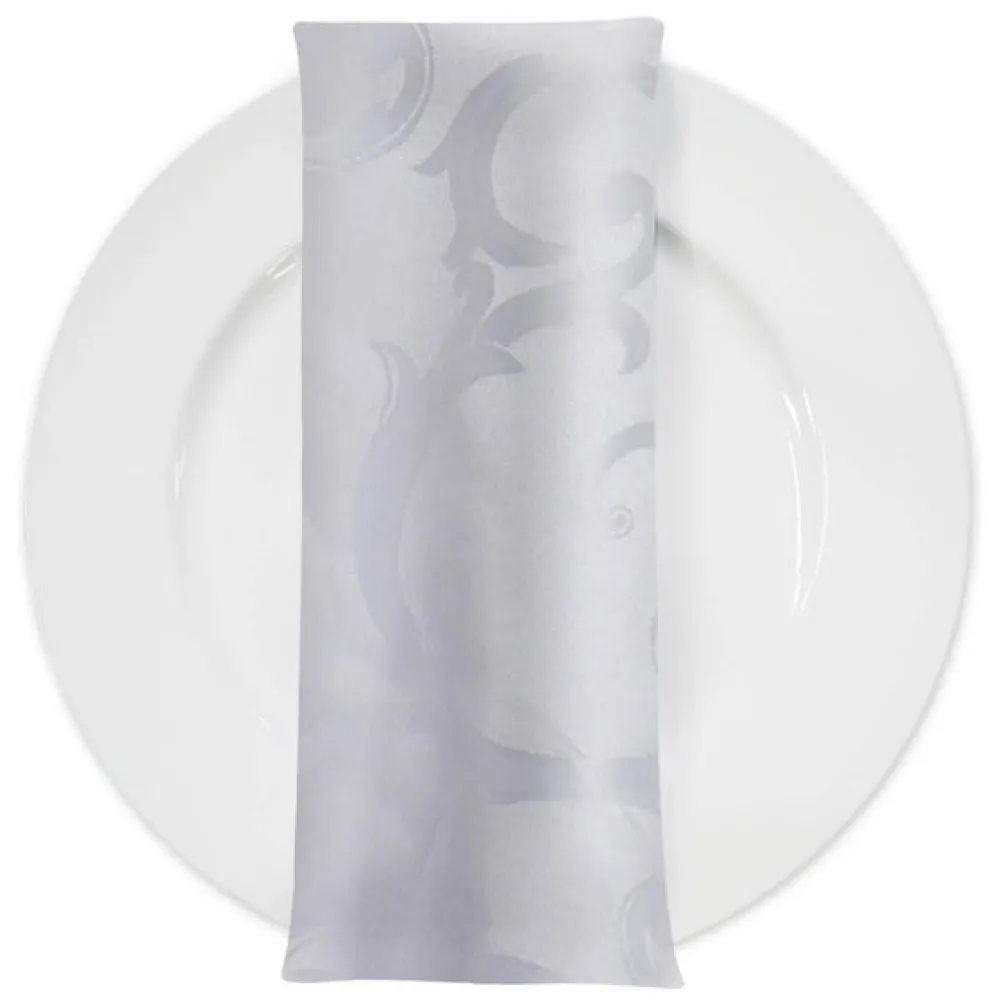 Chopin Jacquard Table Napkin in White