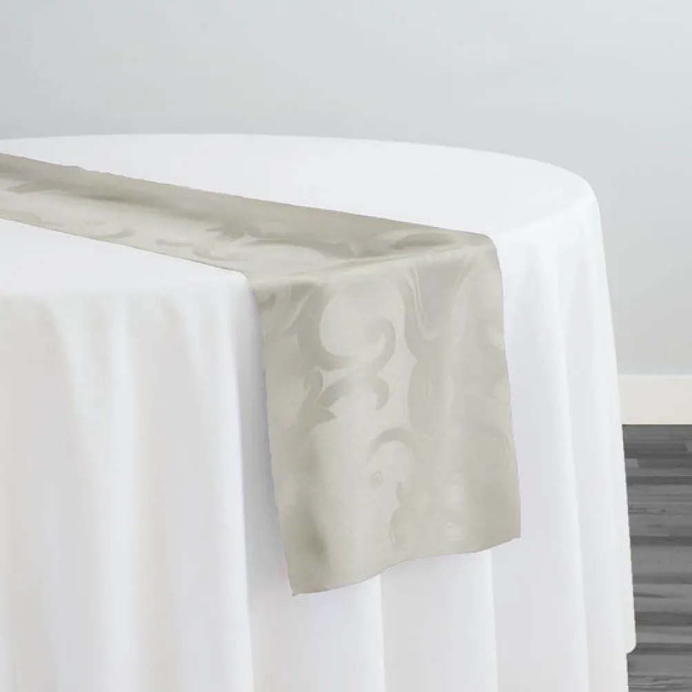 Chopin Jacquard Table Runner in Ivory