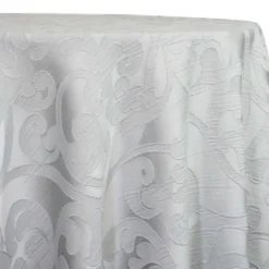 Classic Jacquard Table Linen in Silver
