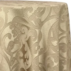 Classic Jacquard Table Linen in Taupe