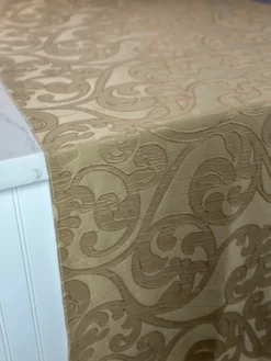 Classic Jacquard Table Linen in Taupe