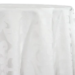 Classic Jacquard Table Linen in White