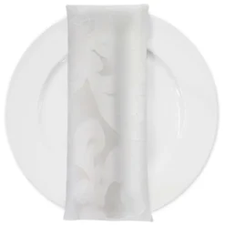 Classic Jacquard Table Napkin in Ivory