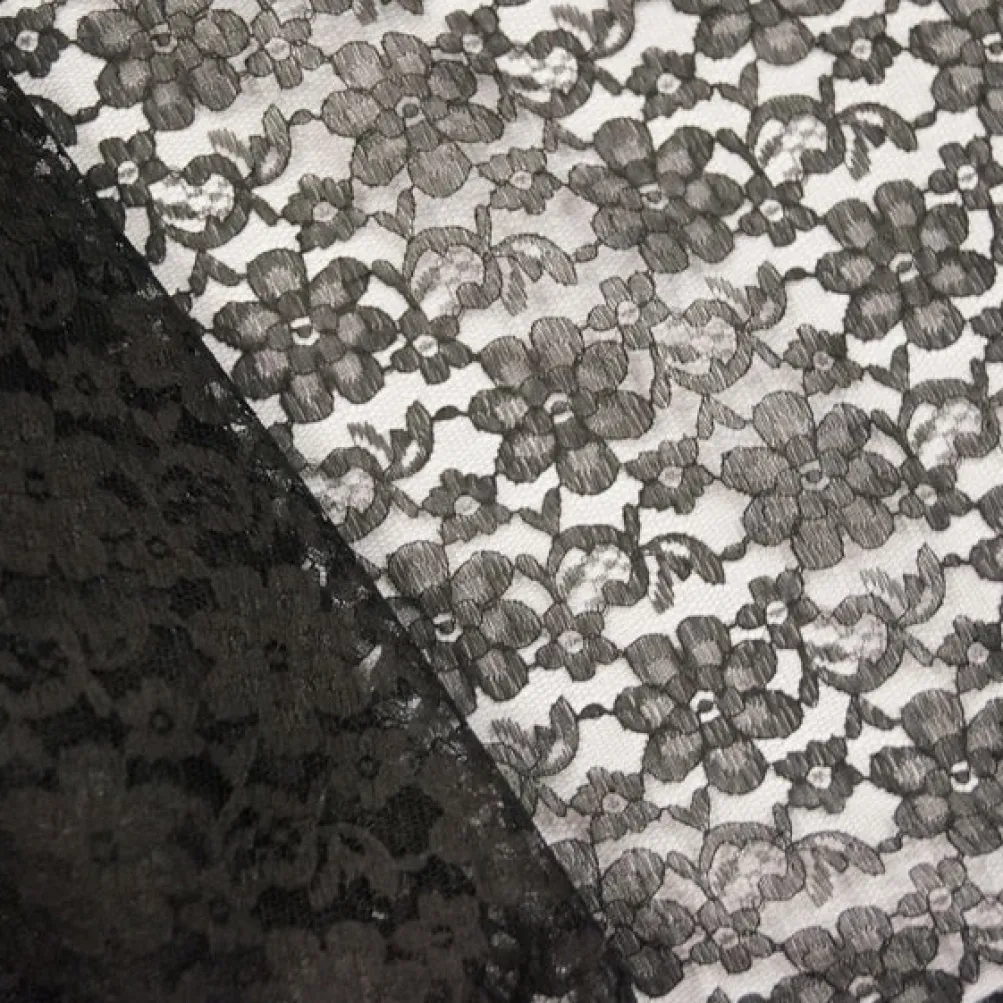Classic Lace Table Linen in Black
