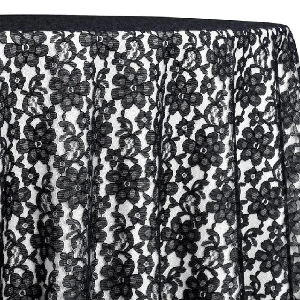 Classic Lace Table Linen in Black