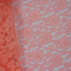 Classic Lace Table Linen in Coral 1203