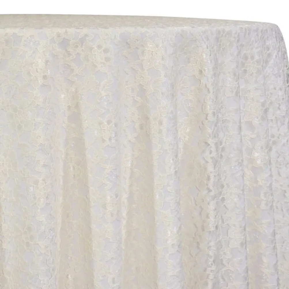 Classic Lace Table Linen in Ivory