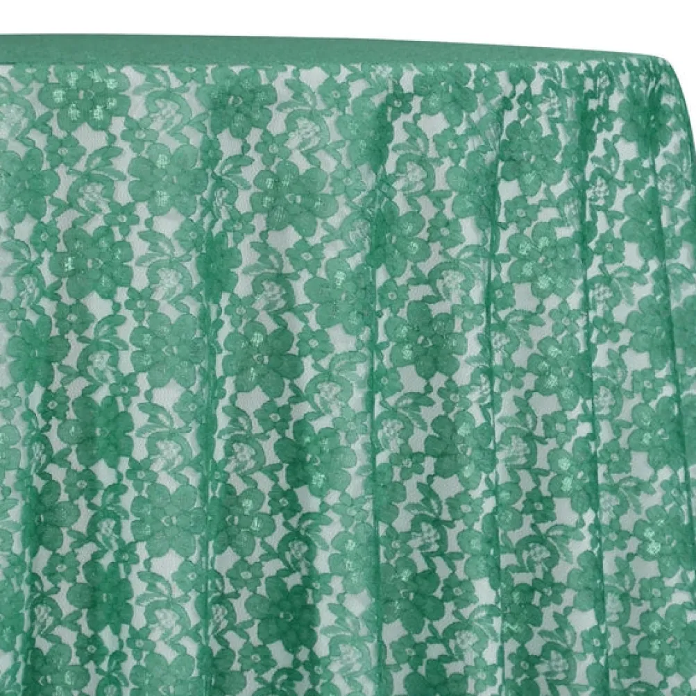 Classic Lace Table Linen in Jade 2000
