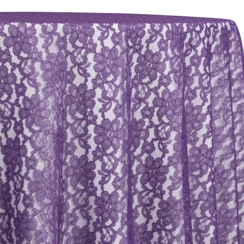Classic Lace Table Linen in Purple 1258
