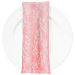 Classic Lace (w/ Poly Lining) Table Napkin in Coral 1203