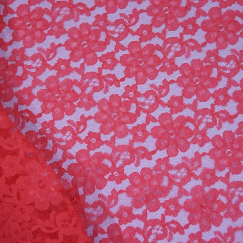 Classic Lace (w/ Poly Lining) Table Napkin in Coral 1208