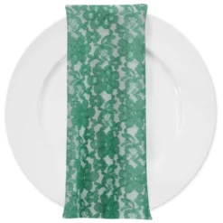 Classic Lace (w/ Poly Lining) Table Napkin in Jade 2000