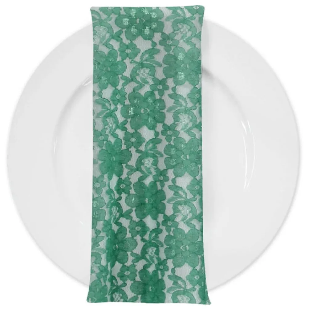 Classic Lace (w/ Poly Lining) Table Napkin in Jade 2000