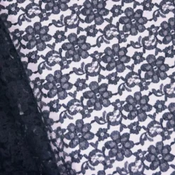 Classic Lace (w/ Poly Lining) Table Napkin in Navy