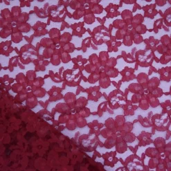 Classic Lace (w/ Poly Lining) Table Napkin in Burgundy 1539
