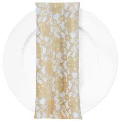 Classic Lace (w/ Poly Lining) Table Napkin in Champagne 1341