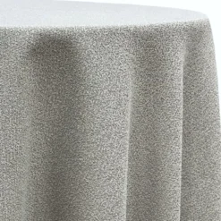 Cloud Chenille Table Linen in Silver