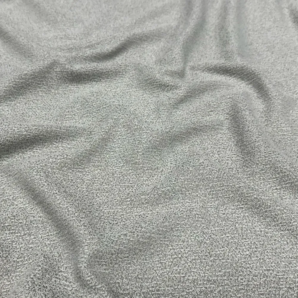 Cloud Chenille Table Linen in Silver