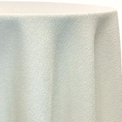 Cloud Chenille Table Linen in Off White