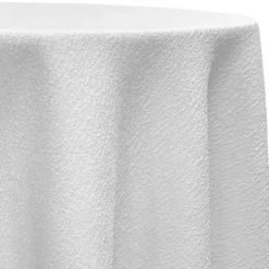 Cloud Chenille Table Linen in White
